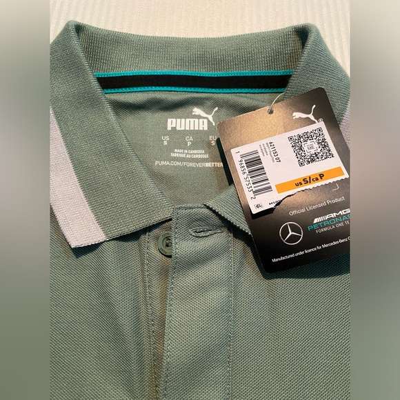 Puma Mercedes AMG Petronas Pique Polo Shirt - Picture 9 of 9